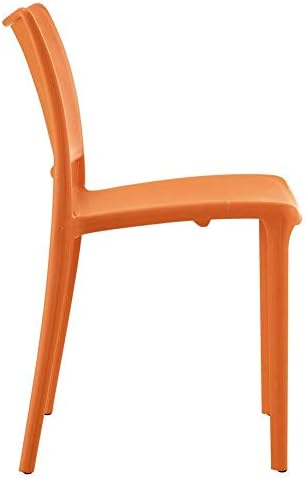 Modern Stackable Molded Plastic Dining Chairs