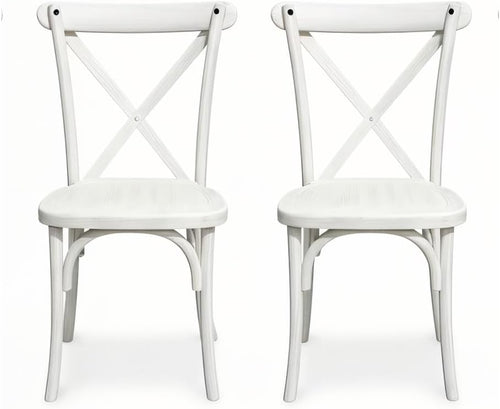 2‑Pack Stackable Heavy‑Duty Resin Dining Chairs