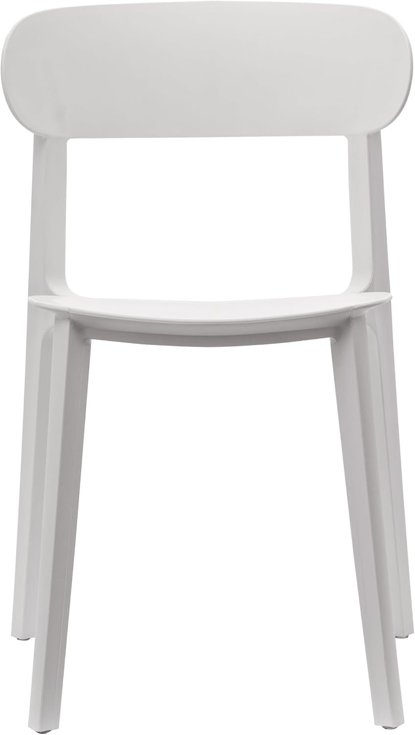 4‑Pack Stackable Resin Indoor‑Outdoor Dining Chairs