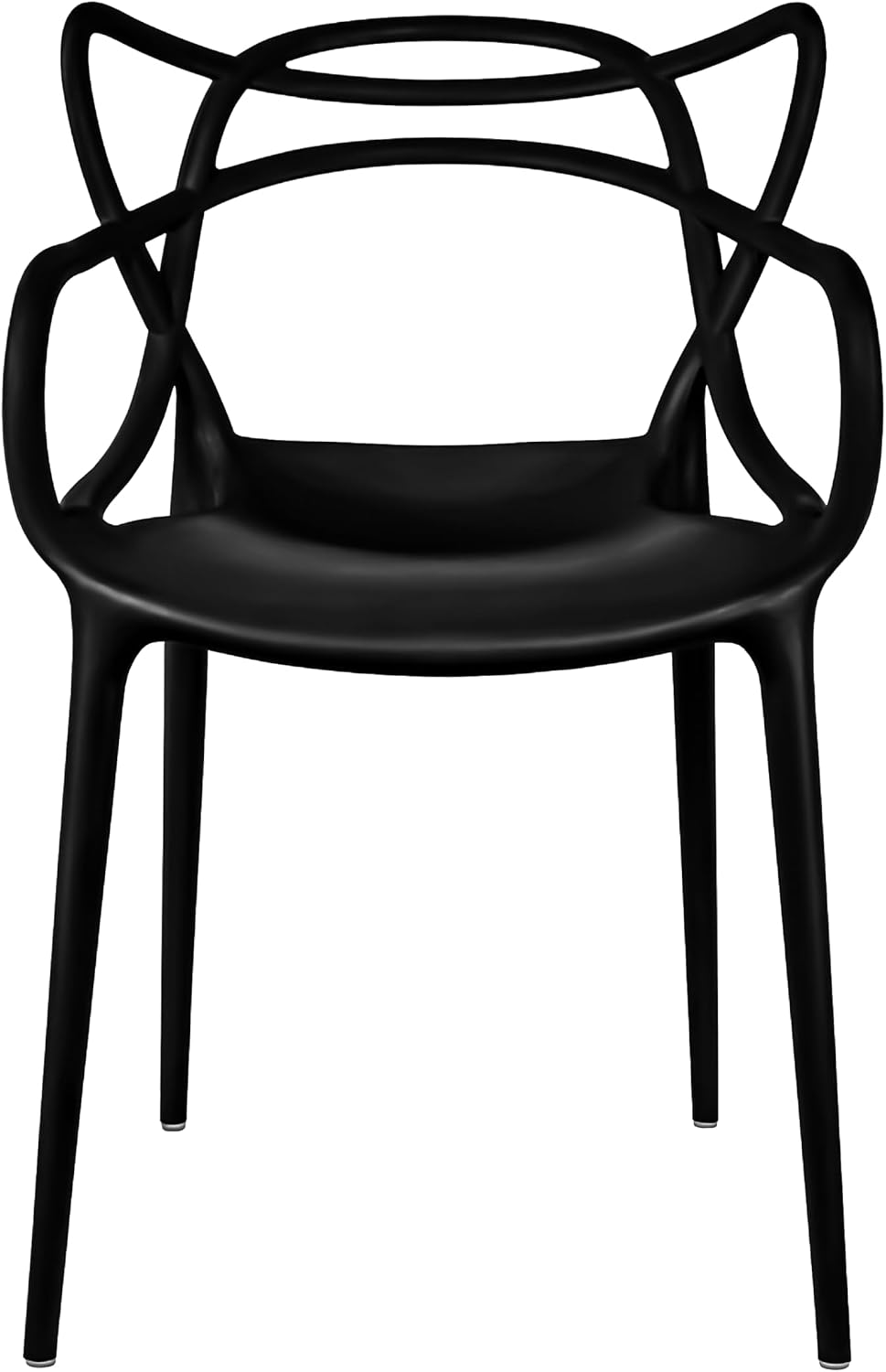 6‑Pack Weather‑Resistant Stackable Plastic Dining Chairs