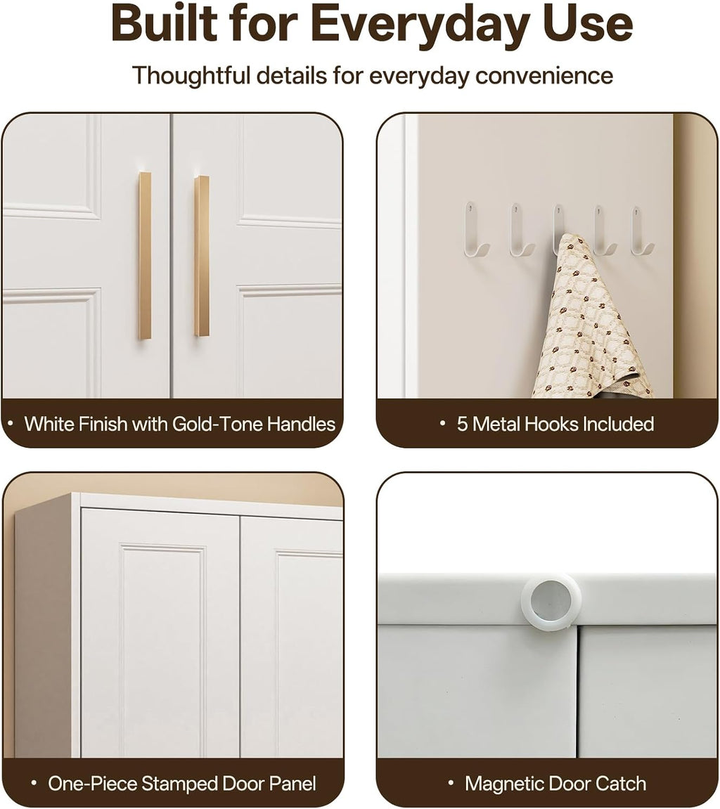 Tall Metal Kitchen Pantry Storage Cabinet
