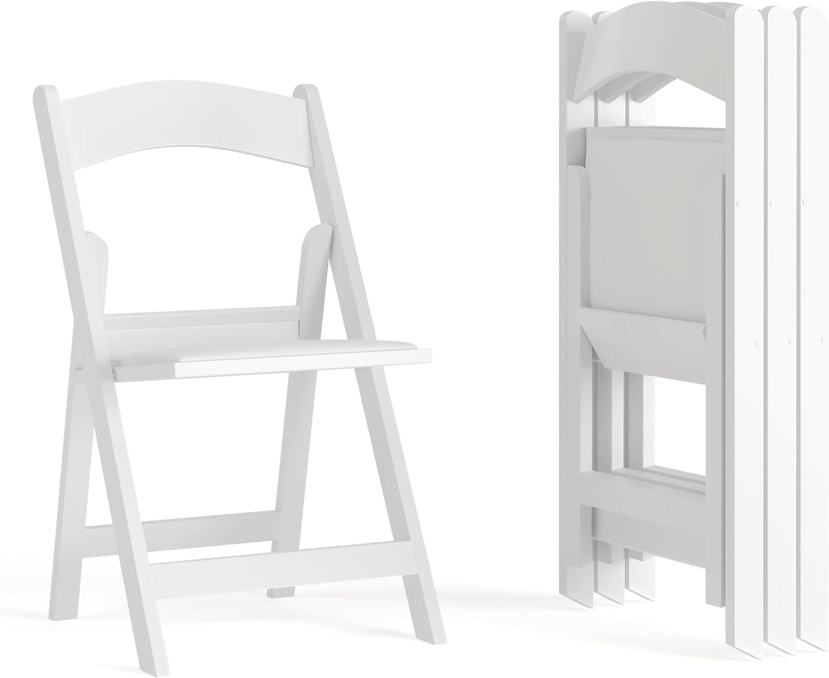 4‑Pack Heavy‑Duty Resin Folding Event Chairs