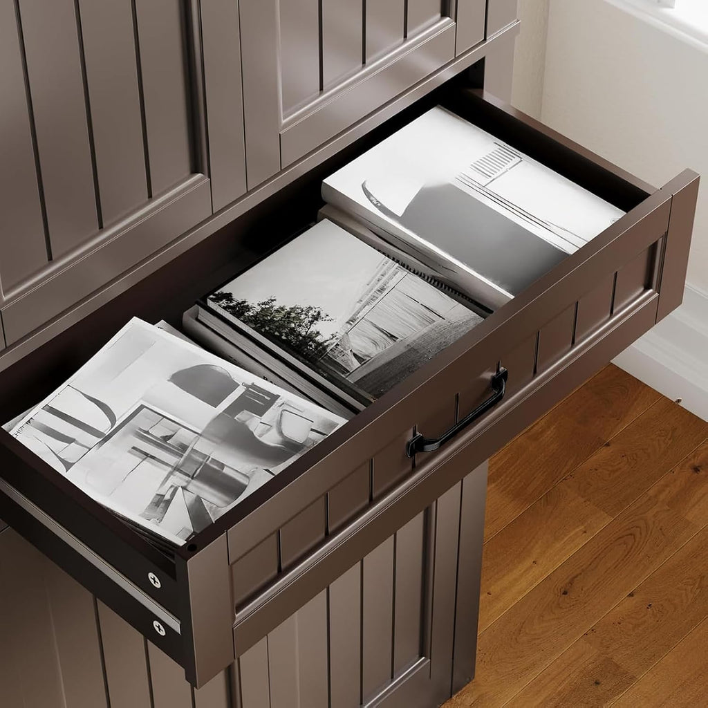 Freestanding Tall Kitchen Pantry Storage Cabinet