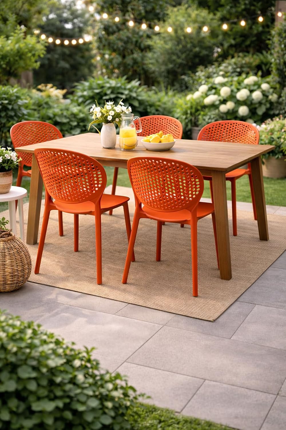 Modern Stackable Weather‑Resistant Patio Dining Chairs