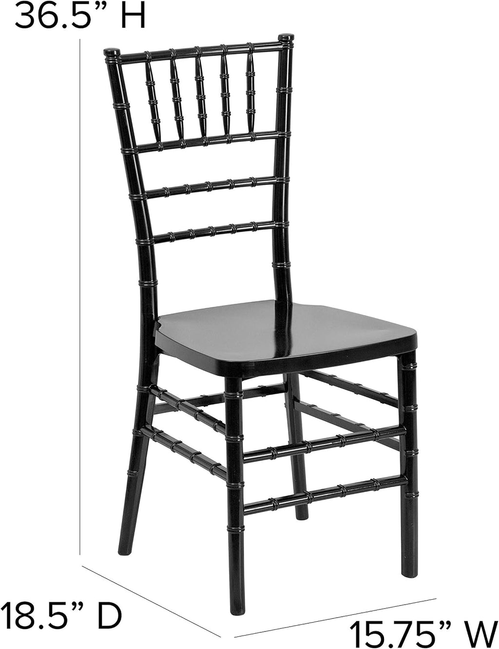 2‑Pack Stackable Resin Chiavari Event Chairs