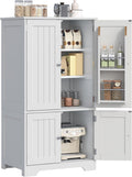 4‑Door Tall Kitchen Pantry Storage Cabinet