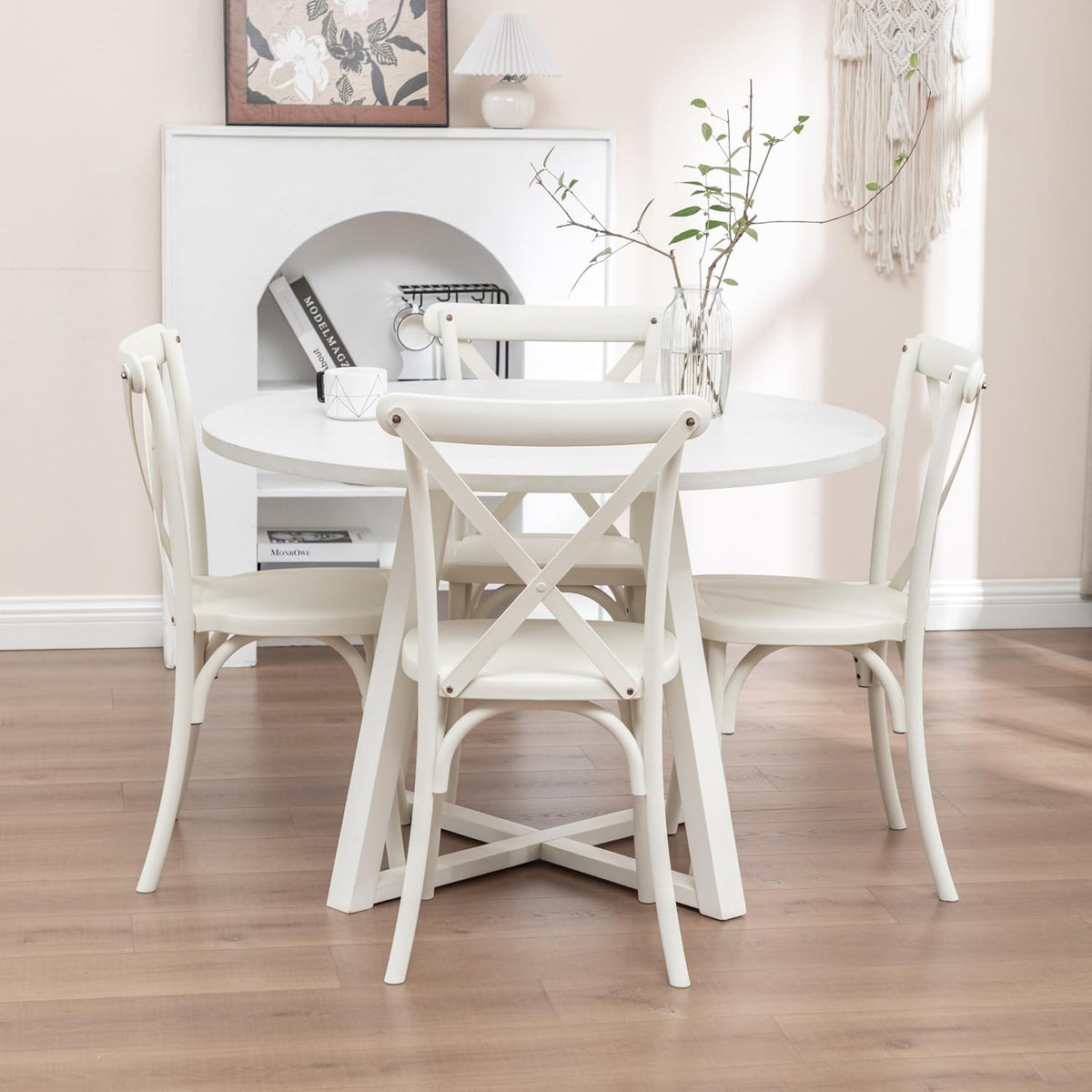 2‑Pack Stackable Heavy‑Duty Resin Dining Chairs