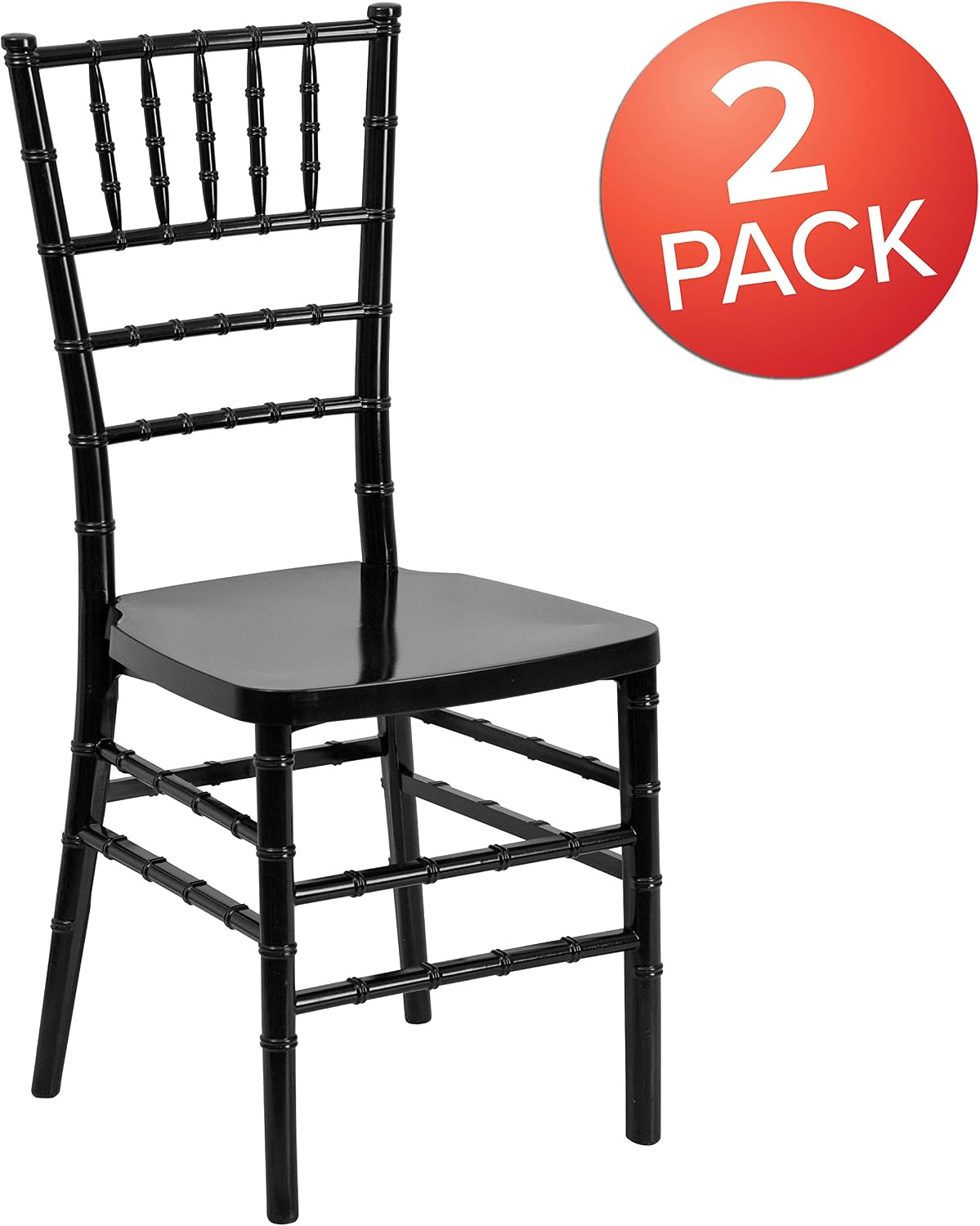 2‑Pack Stackable Resin Chiavari Event Chairs
