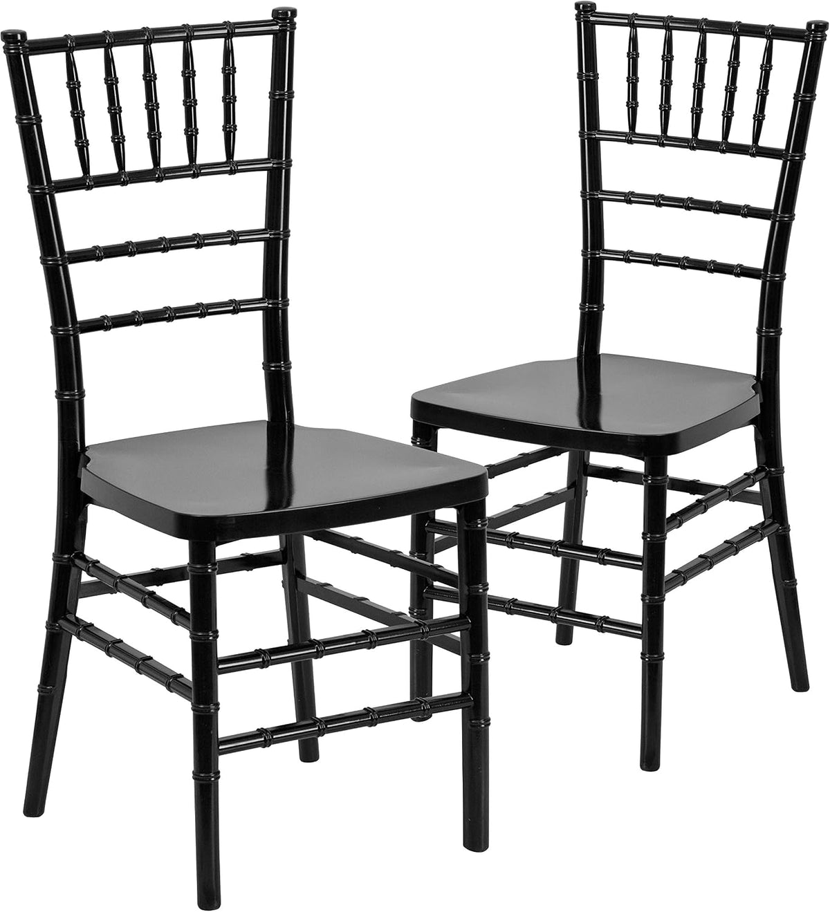 2‑Pack Stackable Resin Chiavari Event Chairs