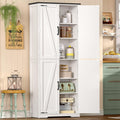 4‑Door Tall Adjustable Kitchen Pantry Cabinet