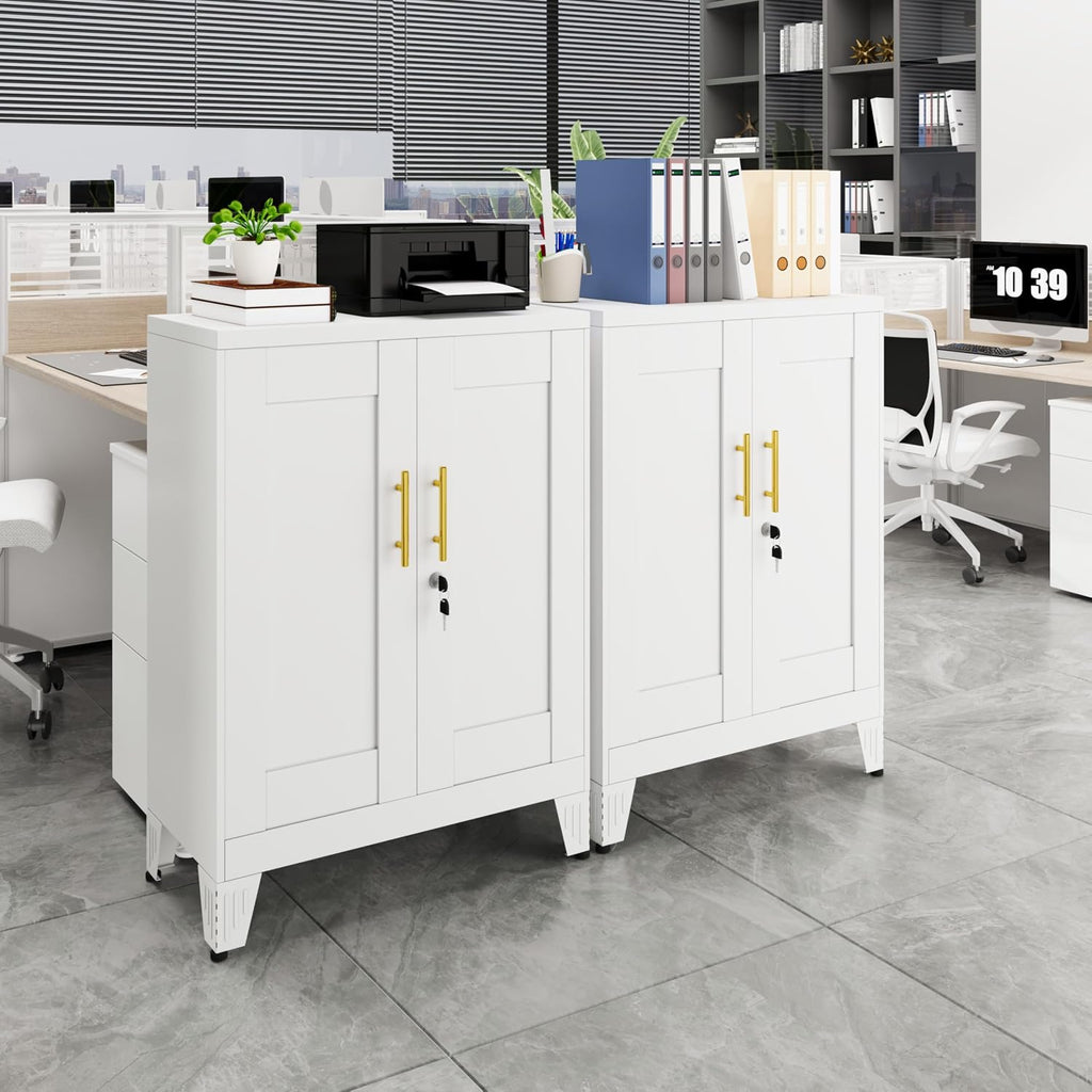 Lockable Metal Kitchen Pantry Storage Cabinet