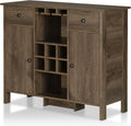 Farmhouse Wood Buffet Wine Storage Sideboard